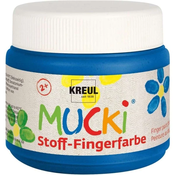 Peinture Pour Tissu Gouache Aux Doigts Textile "Mucki" - 150 Ml - Bleu - C. Kreul 3 Peinture Pour Tissu Gouache Aux Doigts Textile "Mucki" - 150 Ml - Bleu - C. Kreul