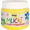 Peinture Pour Tissu Gouache Aux Doigts Textile "Mucki" - 150 Ml - Jaune - C. Kreul -Creavea Shop gouache aux doigts textile mucki 150 ml jaune c kreul p