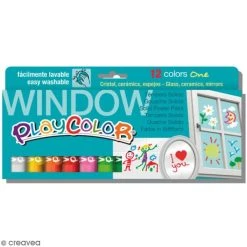 Instant Educa Gouache Tube Gouache Solide Playcolor En Stick - Assortiment Window - 12 Tubes