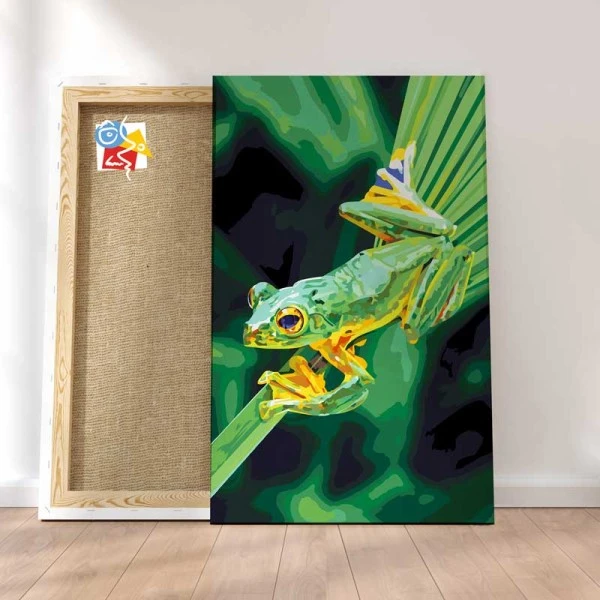 Peinture Par Numéros Peinture Numéro Grenouille Sur Une Feuille 3 Peinture Par Numéros Peinture Numéro Grenouille Sur Une Feuille