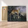 Peinture Par Numéros Peinture Numéro Jaguar Sur Une Branche