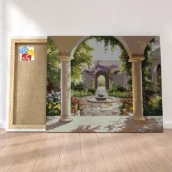 Peinture Par Numéros Peinture Numéro Jardin De Glycine