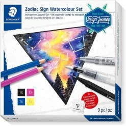 Staedtler Kit Peinture Kit Aquarelle Design Journey Signes Du Zodiaque