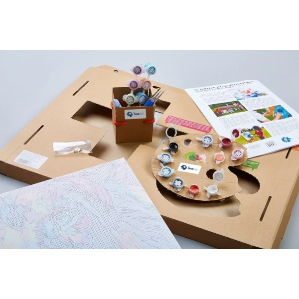 Wizardi Peinture Numéro Kit De Peinture Par Numéros - Petit Père Noël - 40x50 Cm 4 Wizardi Peinture Numéro Kit De Peinture Par Numéros - Petit Père Noël - 40x50 Cm – Image 2