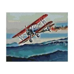 Wizardi Peinture Numéro Kit De Peinture Par Numéros - Vol - 40x50 Cm