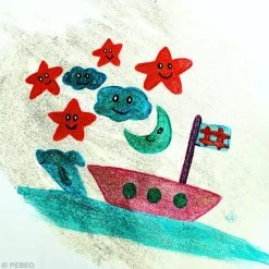 Pébéo Kit De Gouache Kit Découverte - Peinture Paillettes - 6 X 20 Ml -Creavea Shop kit decouverte peinture paillettes 6 x 20 ml p 4