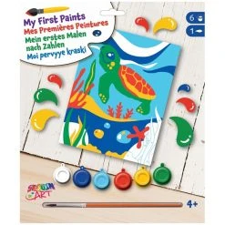 OZ International Peinture Numéro Kit Peinture Par Numéros Enfant - Tommy La Tortue - A Partir De 4 Ans