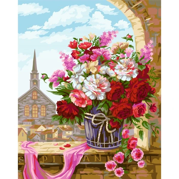 Peinture Numéro Kit Peinture Par Numéros Wizardi Après-midi à Prague 40x50 Cm B095 3 Peinture Numéro Kit Peinture Par Numéros Wizardi Après-midi à Prague 40x50 Cm B095