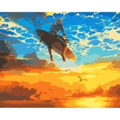 Peinture Numéro Kit Peinture Par Numéros Wizardi Beautiful World 40x50 Cm K05