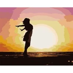 Peinture Numéro Kit Peinture Par Numéros Wizardi Liberté 40x50 Cm T343