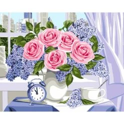 Peinture Numéro Kit Peinture Par Numéros Wizardi Lovely Awakening 40x50 Cm B082