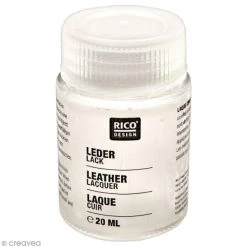Rico Design Peinture Cuir Laque Cuir - Transparente - 20 Ml
