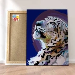 Peinture Par Numéros Peinture Numéro Le Regard Du Léopard Des Neiges