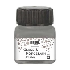 Czech Beads Exclusive Peinture Effet Craie Le Verre Et La Porcelaine KREUL Peinture Crayeuse De La Fumée De Pierre De 20ml, Peinture D'Artisana