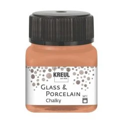 Czech Beads Exclusive Peinture Effet Craie Le Verre Et La Porcelaine KREUL Peinture Crayeuse De La Terre Cuite Au Sol 20ml, Peinture D'Artisana