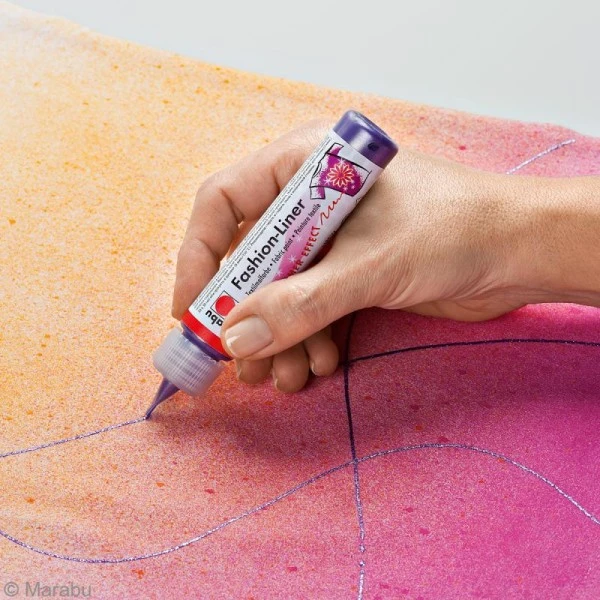 Marabu Peinture Tissu Marabu Fashion Liner Peinture Textile - Fashion Liner - 25 Ml 4 Marabu Peinture Tissu Marabu Fashion Liner Peinture Textile - Fashion Liner - 25 Ml – Image 2