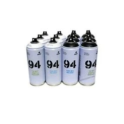 Accessoires Bombes De Peinture Lot 12 Bombes De Peinture Mtn 94 Noir Et Blanc