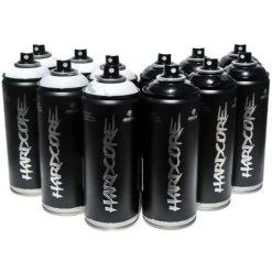 Accessoires Bombes De Peinture Lot 12 Bombes Peinture Mtn Hardcore Noir Et Blanc