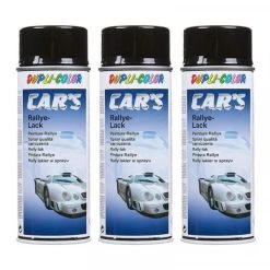 Motip Accessoires Bombes De Peinture Lot 3 Bombes Peinture Rallye Noir Brillant - 400 Ml - Dupli-Color