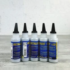 Artif Peinture Acrylique Basic Acryl Lot 5x Peinture Acrylique Effet Métallique, 5x50 Ml, S'utilise Sur Tous Les Supports