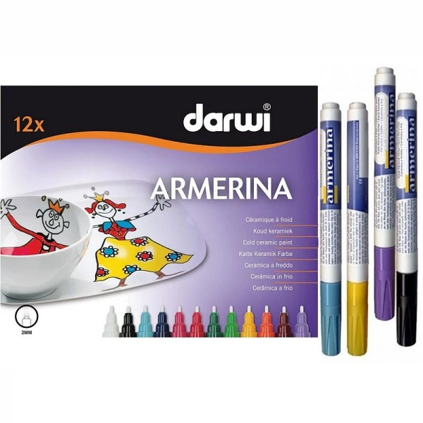 Lot de 12 Marqueurs 6 ml, céramique à froid Armerina, pointe 2mm, Feutres couleurs assorties, Darwi Peinture Verre Lot De 12 Marqueurs 6 Ml, Céramique à Froid Armerina, Pointe 2mm, Feutres Couleurs Assorties, Darwi -Creavea Shop lot de 12 marqueurs 6 ml ceramique a froid armerina pointe 2mm feutres couleurs assorties darwi p