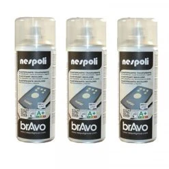 Peinture DecoSpray Lot De 3 Bombes De Peinture Plastifiante Nespoli - Transparente