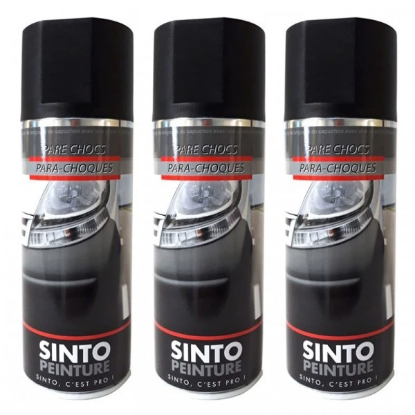 Lot de 3 bombes de peinture pour pare choc - noir satin - Sinto Sinto Ideespray Accessoires Bombes De Peinture Lot De 3 Bombes De Peinture Pour Pare Choc - Noir Satin - Sinto -Creavea Shop lot de 3 bombes de peinture pour pare choc noir satin sinto p