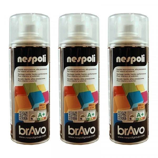 Lot de 3 bombes de peinture professionnelle Nespoli - vernis mat Peinture DecoSpray Lot De 3 Bombes De Peinture Professionnelle Nespoli - Vernis Mat -Creavea Shop lot de 3 bombes de peinture professionnelle nespoli vernis mat p
