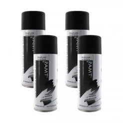 Peinture DecoSpray Lot De 4 Bombes De Peinture Noir Mat 330ml - Amt