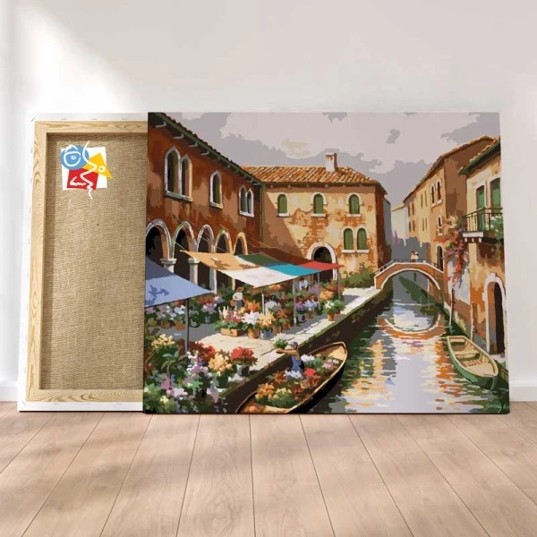 Peinture Par Numéros Peinture Numéro Marché Aux Fleurs Sur Le Canal 3 Peinture Par Numéros Peinture Numéro Marché Aux Fleurs Sur Le Canal