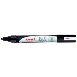 UNI Feutre Craie Liquide Marqueur Craie Chalk - Pointe Conique - 2,5 Mm - Noir - 1 Pce
