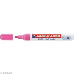Feutre Craie Liquide Marqueur Craie Edding 4095 Rose Fluo 2-3 Mm