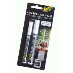 Folia Feutre Craie Marqueur Craie - Set De 2 - Blanc