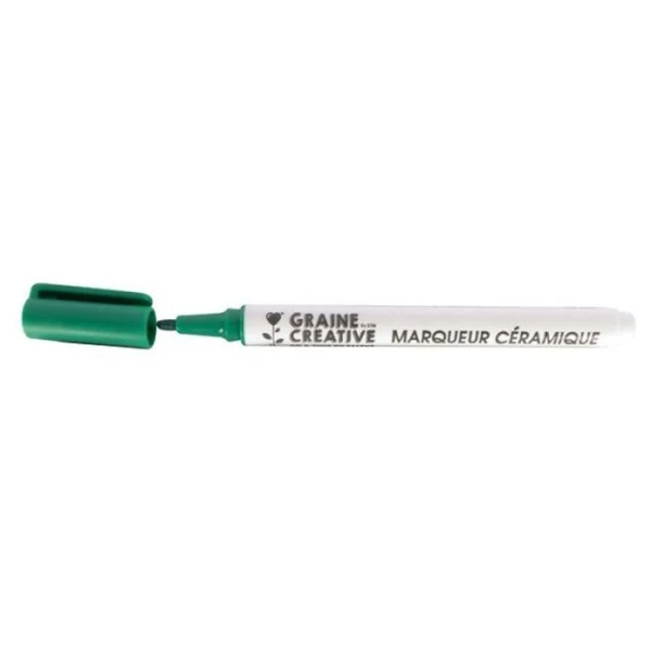 Graine Créative Peinture Céramique Marqueur Pour Céramique - Vert Foncé 3 Graine Créative Peinture Céramique Marqueur Pour Céramique - Vert Foncé