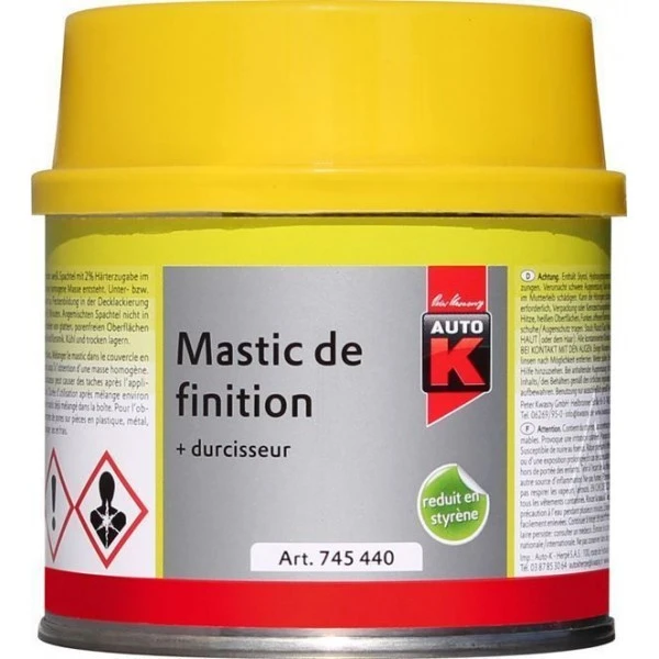 Huiles Et Médiums Mastic De Finition Carrosserie Auto Pot 250g Auto K 3 Huiles Et Médiums Mastic De Finition Carrosserie Auto Pot 250g Auto K