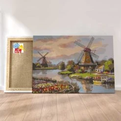 Peinture Par Numéros Peinture Numéro Moulin A Vent