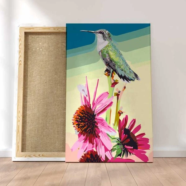 Peinture Par Numéros Peinture Numéro Oiseau-Mouche 3 Peinture Par Numéros Peinture Numéro Oiseau-Mouche