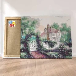 Peinture Par Numéros Peinture Numéro Passerelle De Jardin