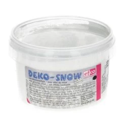 Efco Peinture Acrylique Pâte Structuré Couleur Blanc Pailleté Effet Neige, Pot 270g, Deko-Snow Pr Déco Hiver Et Noël