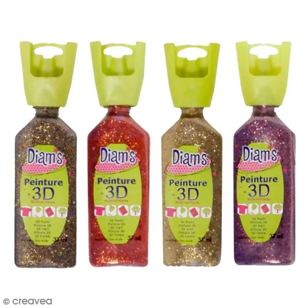 Peinture Diam's Peinture 3D Diam's Effet Pailleté - 37ml 3 Peinture Diam's Peinture 3D Diam's Effet Pailleté - 37ml