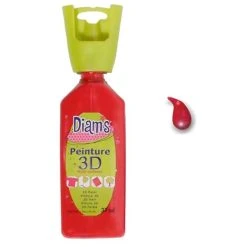 Peinture Diam's Peinture 3D Diam's Rouge Profond - 37ml