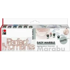 Marabu Peinture Marbling Peinture à Marbrer "Easy Marble" - Pastel