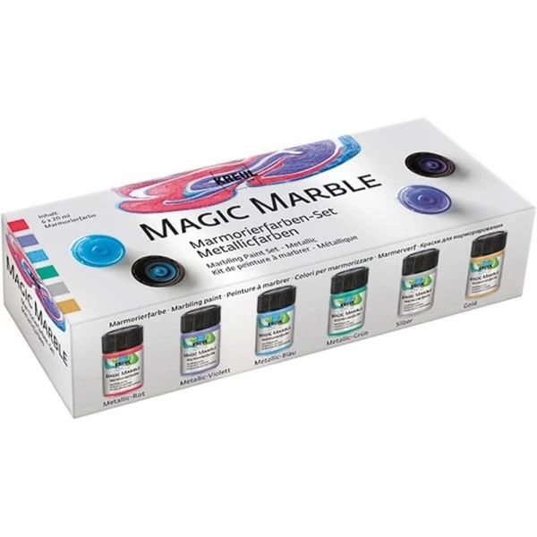 Peinture à marbrer "Magic Marble" - Kit de couleurs - C. Kreul Peinture Fantasy Peinture à Marbrer "Magic Marble" - Kit De Couleurs - C. Kreul -Creavea Shop peinture a marbrer magic marble kit de couleurs c kreul p