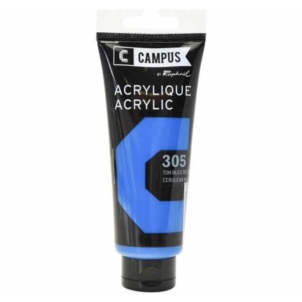 Campus Peinture Acrylique 100 Ml - Bleu Ceruleum N°305 3 Campus Peinture Acrylique 100 Ml - Bleu Ceruleum N°305