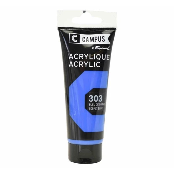 Campus Peinture Acrylique 100 Ml - Bleu De Cobalt N°303 3 Campus Peinture Acrylique 100 Ml - Bleu De Cobalt N°303