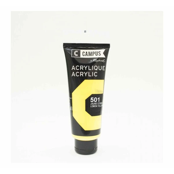 Campus Peinture Acrylique 100 Ml - Jaune Citron N°501 3 Campus Peinture Acrylique 100 Ml - Jaune Citron N°501