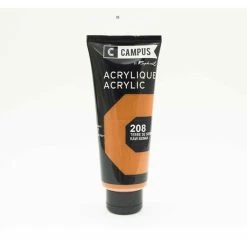 Campus Peinture Acrylique 100 Ml - Marron Terre De Sienne Naturelle N°208