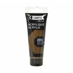 Campus Peinture Acrylique 100 Ml - Marron Terre D'ombre Naturelle N°205