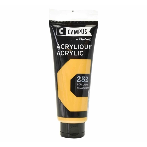 Campus Peinture Acrylique 100 Ml - Ocre Jaune N°252 3 Campus Peinture Acrylique 100 Ml - Ocre Jaune N°252