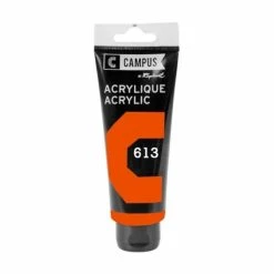Campus Peinture Acrylique 100 Ml - Rouge De Cadmium Clair N°613